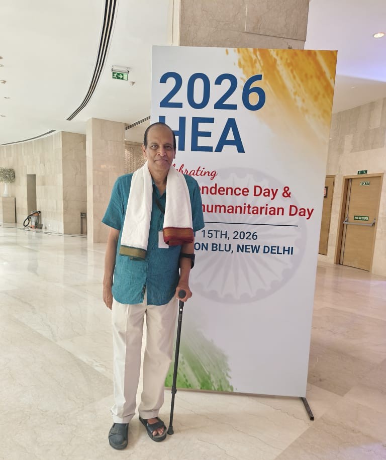 Principal Trustee S Mukundan at the National Humanitarian Excellence Award ceremony in New Delhi